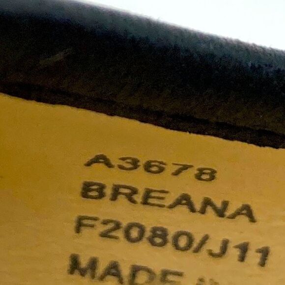 Coach Breana Black Leather Monogram Platform High Heels 9,5B - Picture 11 of 12